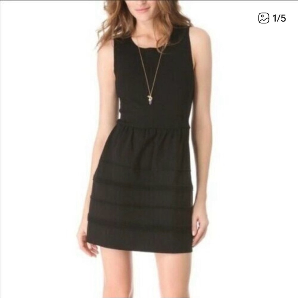 Madewell Black Sleeveless Mini Dress